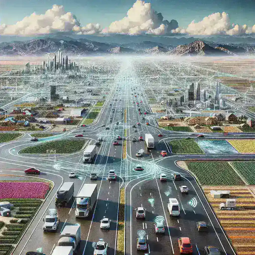 "Tesla vehicle showcasing Autopilot feature on the road, symbolizing expansion of subscription services for advanced driver-assistance systems across U.S. fleets."